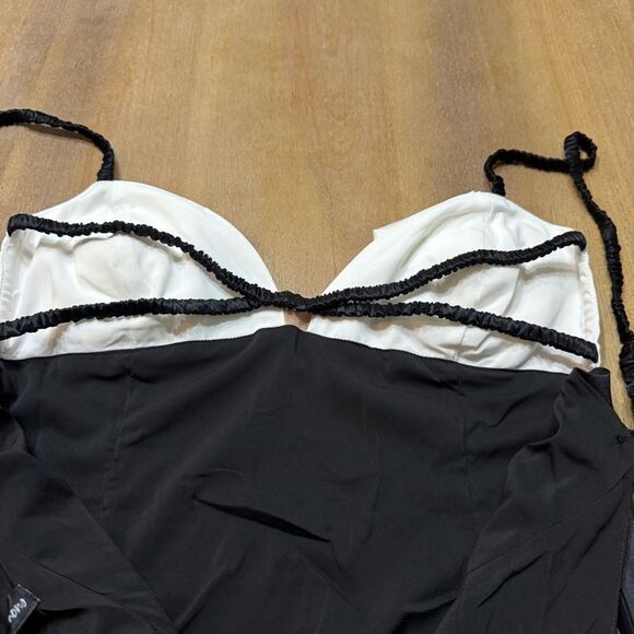 New For Love & Lemons Rita‎ Maxi Slip Dress Medium Rosetta Cup Satin Open Back - Picture 13 of 14